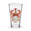 Lavoie Family Crest beer glass