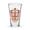 Lawrence Family Crest beer glass