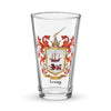 Leary Family Crest beer glass
