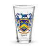 Lynch Family Crest beer glass