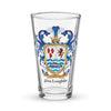 MacLoughlin Family Crest beer glass - Meath origin