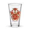 Maldonado Family Crest beer glass