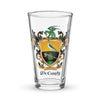 McCurdy Family Crest beer glass