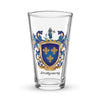 Montgomery Family Crest beer glass