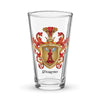 Moreno Family Crest beer glass