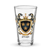 Morin Family Crest beer glass