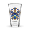 Munoz Family Crest beer glass