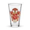 Myles Family Crest beer glass