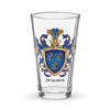 Newman Family Crest beer glass
