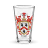 Norris Family Crest beer glass