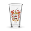 O'Leary Family Crest beer glass