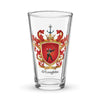 O'Loughlin Family Crest beer glass