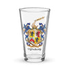 O'Mahony Family Crest beer glass