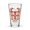 O'Nolan Family Crest beer glass