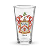 Oliver Family Crest beer glass