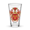 Pena Family Crest beer glass