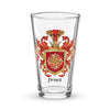 Perez Family Crest beer glass