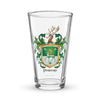 Powers Family Crest beer glass