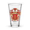 Ramos Family Crest beer glass