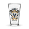 Ramsay Family Crest beer glass