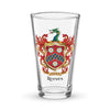 Reeves Family Crest beer glass