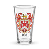 Reid Family Crest beer glass