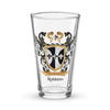 Robbins Family Crest beer glass