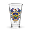 Robin Family Crest beer glass