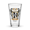 Robyns Family Crest beer glass