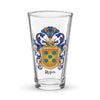 Rojas Family Crest beer glass
