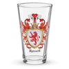 Russell Family Crest beer glass – earliest version
