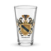 Sandoval Family Crest beer glass