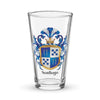 Santiago Family Crest beer glass