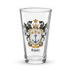 Schultz Family Crest beer glass