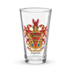 Seymour Family Crest beer glass