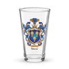 Shaw Family Crest beer glass