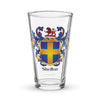 Shelton Family Crest beer glass