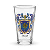 Shortt Family Crest beer glass