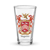 Singleton Family Crest beer glass