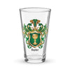 Snyder Family Crest beer glass