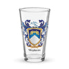 Stephens Family Crest beer glass