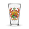 Sullivan Family Crest beer glass