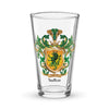 Sutton Family Crest beer glass