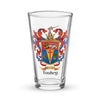 Touhey Family Crest beer glass