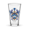 Tucker Family Crest beer glass