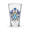 Valdes Family Crest beer glass
