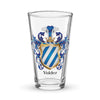 Valdez Family Crest beer glass