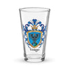 Varga Family Crest beer glass