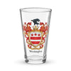 Washington Family Crest beer glass