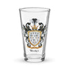 Weekes Family Crest beer glass